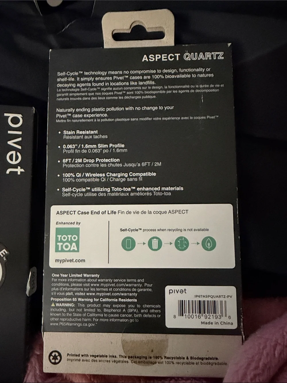 Aspect Quartz Clear Phone Case for iPhone 12 Pro Max - Black
